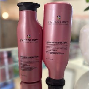 Pureology Smooth Perfection Shampoo and Conditioner Set 9 oz each Anti Frizz